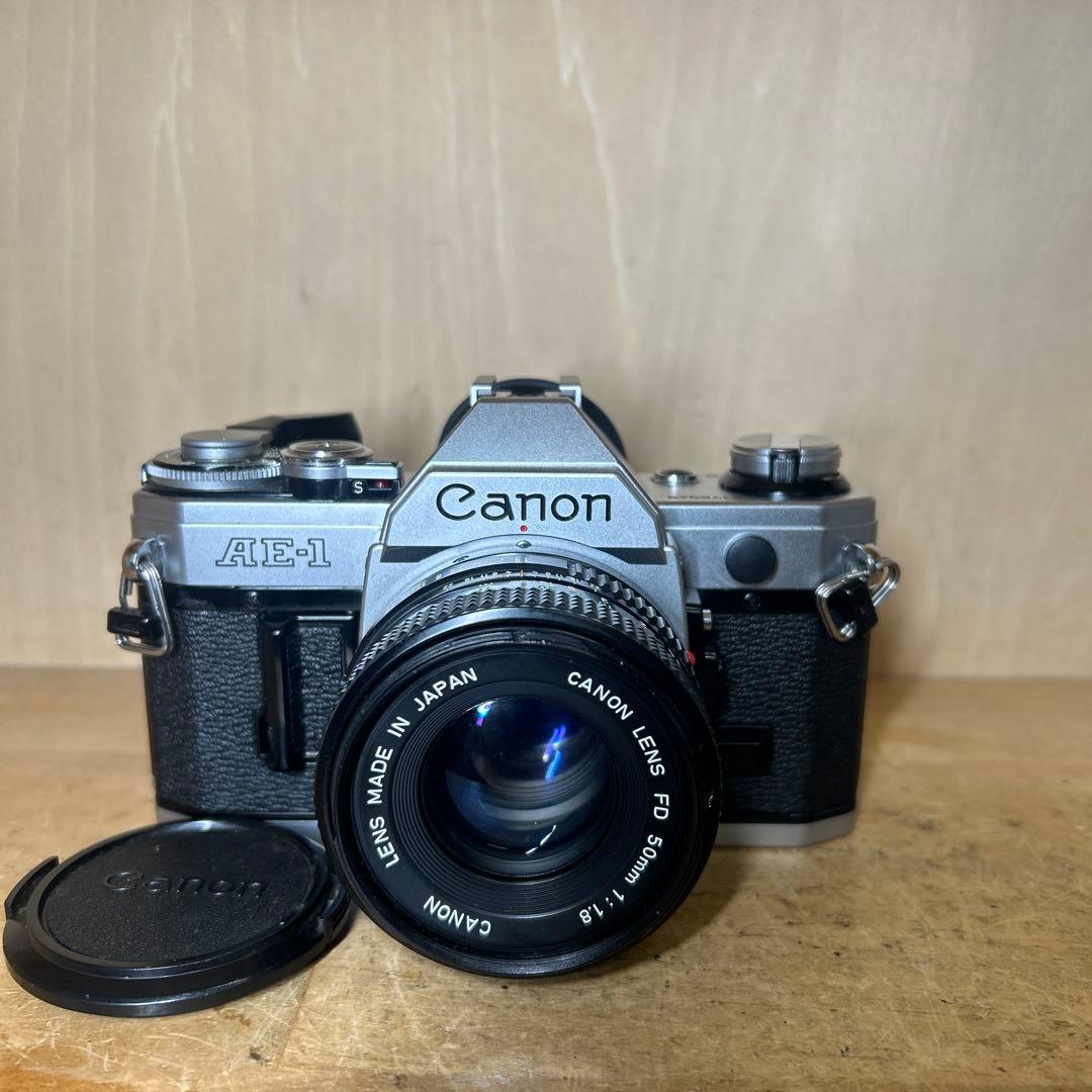 Canon AE-1+FD 50 f1.8 完動ボディー極美品