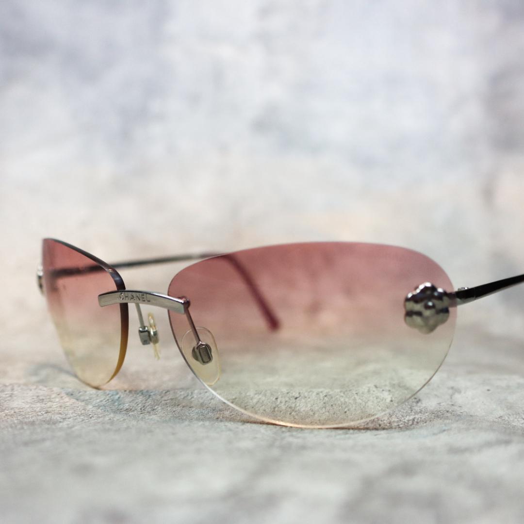 CHANEL リムレス サングラス グラデーションレンズ ユニセックス