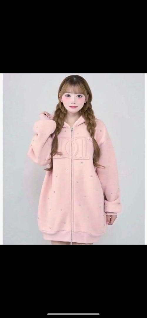 Darich ダーリッチ DDロゴビジュージ ップパーカー PNK ピンク