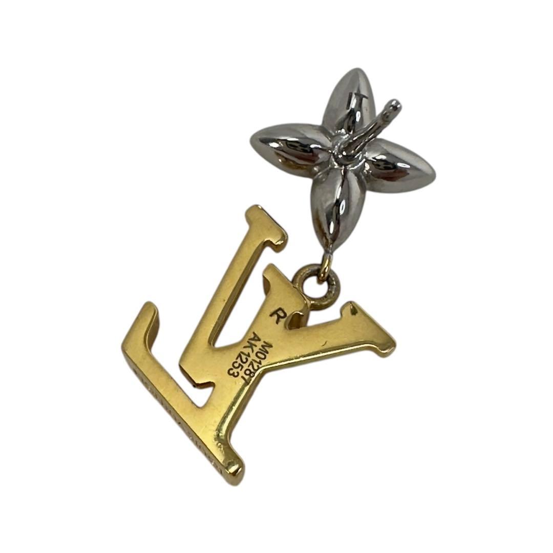 ルイヴィトン M01287 GP パンダント フラワー LVイニシャル ピアス