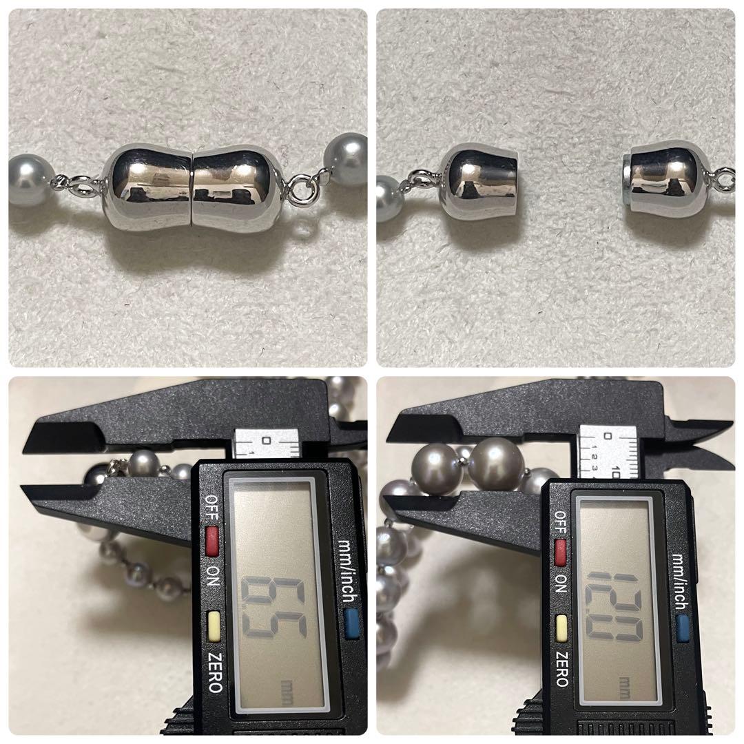 【超大珠✨本真珠】 デザインネックレス 6.5-12.0 パール グラデーション