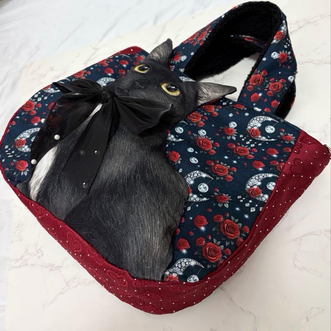 ゆ*ら様 コヤンイサムチョン♡BIG黒猫ちゃん♡BIGラウンドトートバッグ
