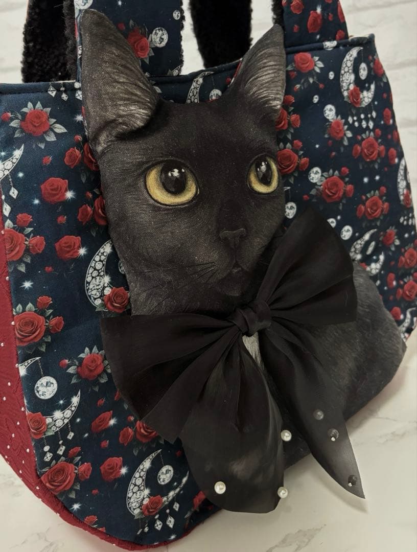 ゆ*ら様 コヤンイサムチョン♡BIG黒猫ちゃん♡BIGラウンドトートバッグ