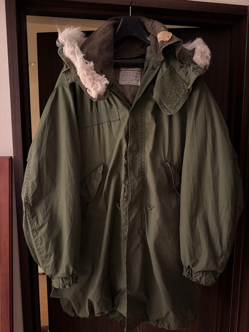 anytee購入　M-65 ファー付きフード モッズコート オリーブグリーン