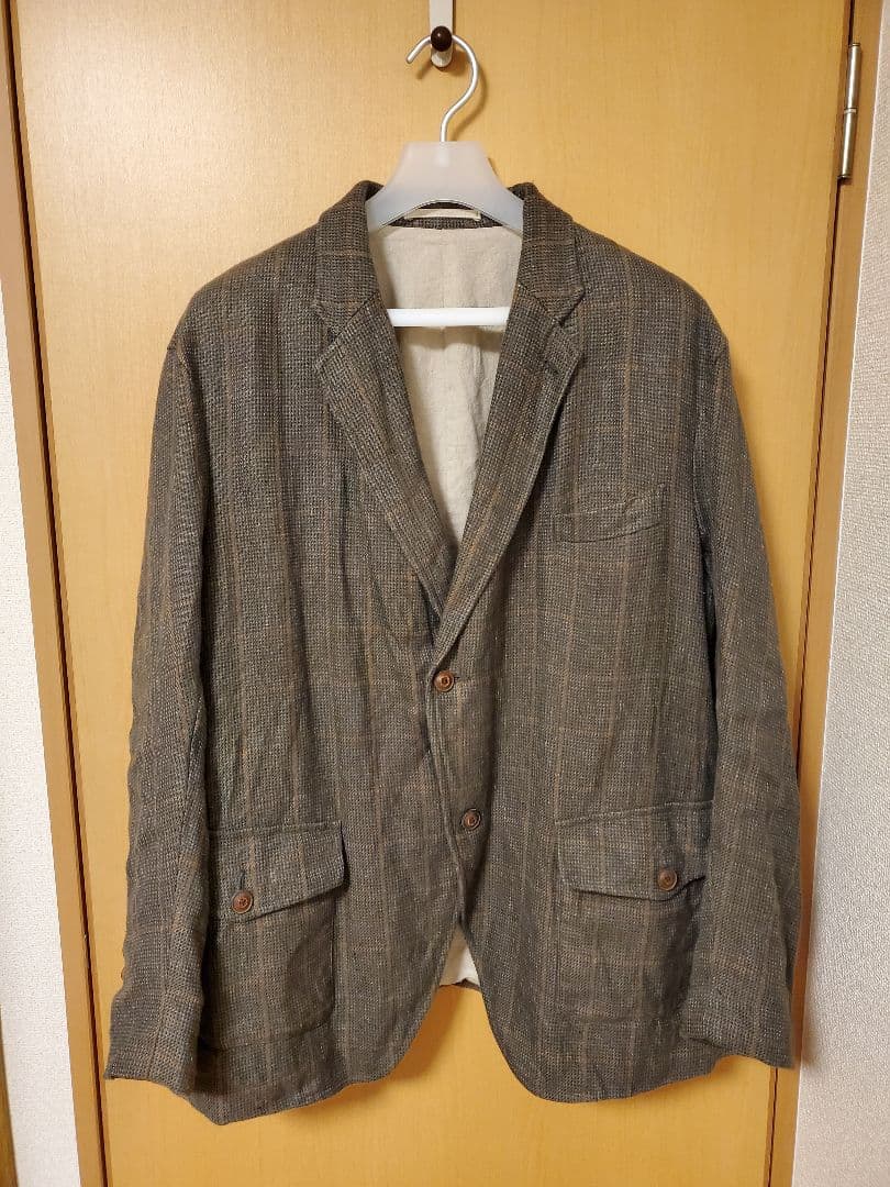 ナイジェルケーボン　コブラージャケット　ヘンプチェック　107800円