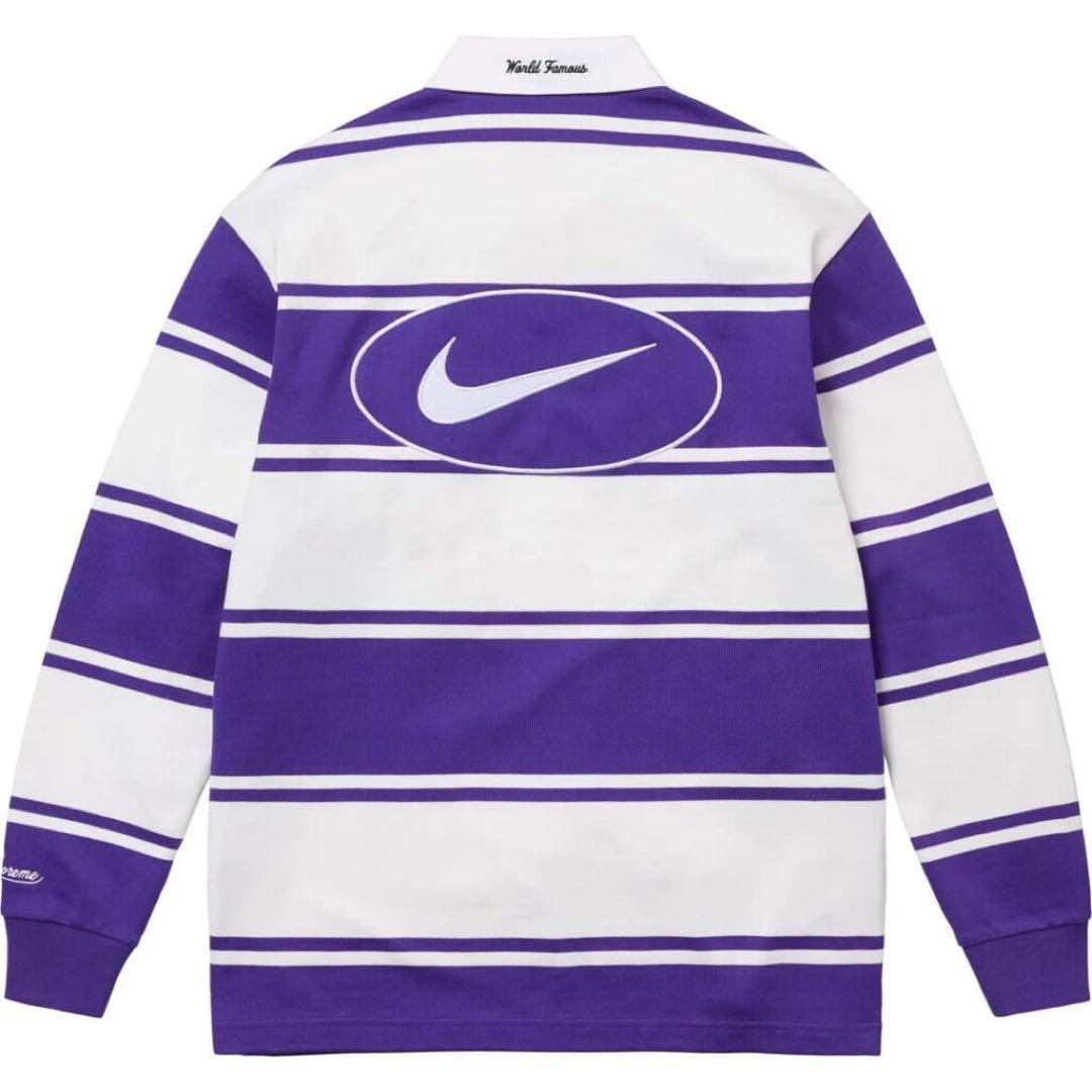L Supreme Nike Stripe Rugby Purple ラグビー