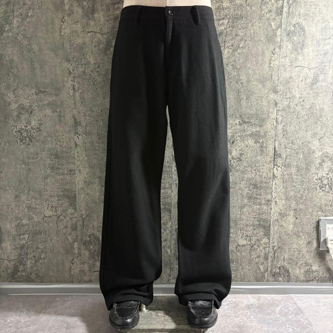2005AW コムデギャルソンオム 縮絨ウール ノータックスラックス L 日本製