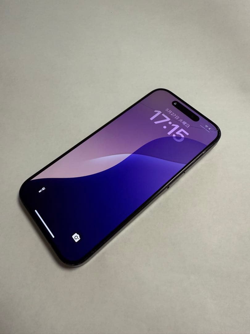 iPhone15pro 256GB 本体 ジャンク品　画面割れ　背面割れ