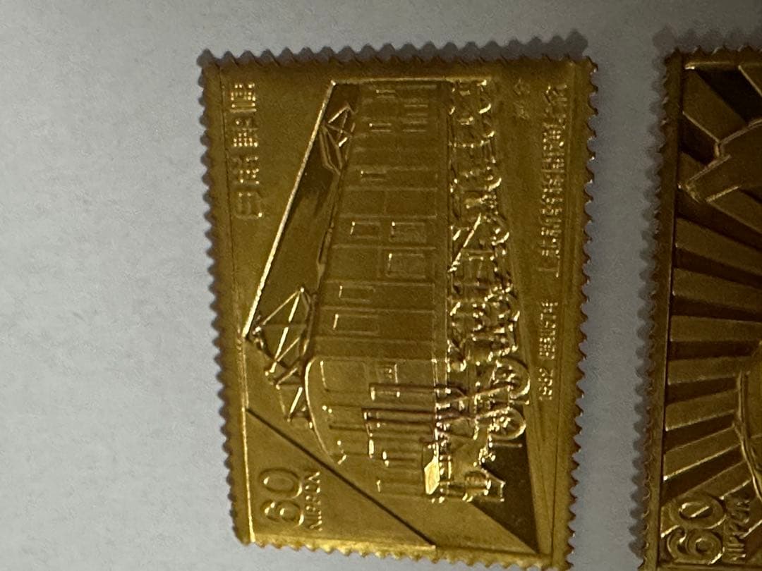 希少　松本徽章工業　純金刻印　純金/純銅　5.11g 純度保証　2枚セット