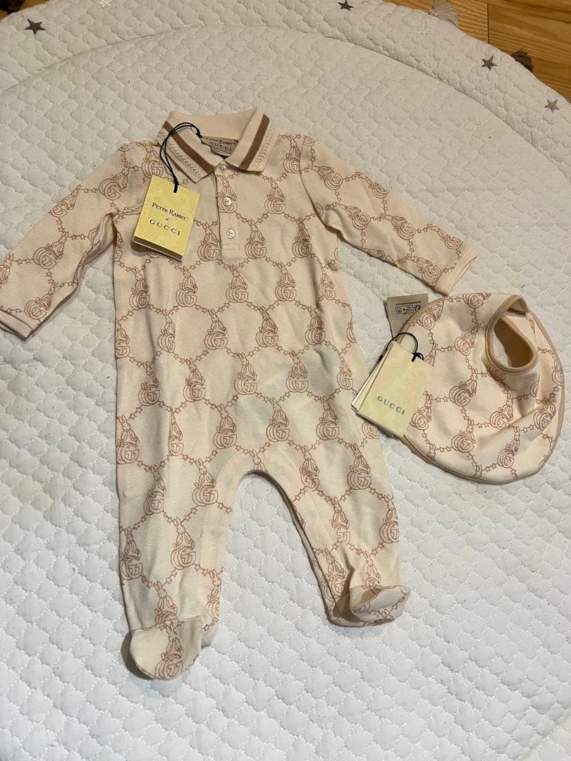2点セットGUCCI × PETER RABBIT ロンパース&スタイ
