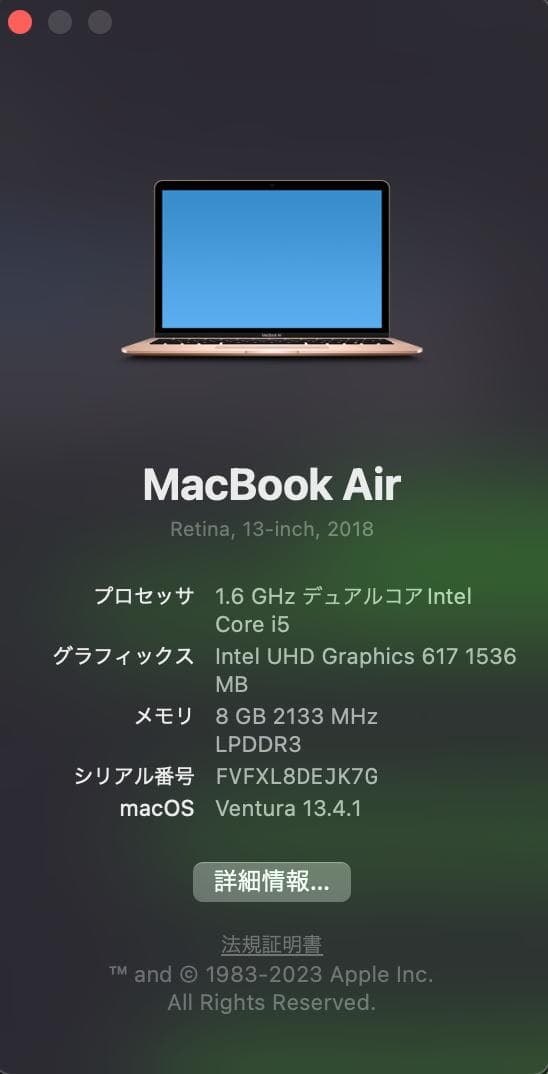 M*a様 【バッテリー交換必須】Macbook Air 2018 256GB