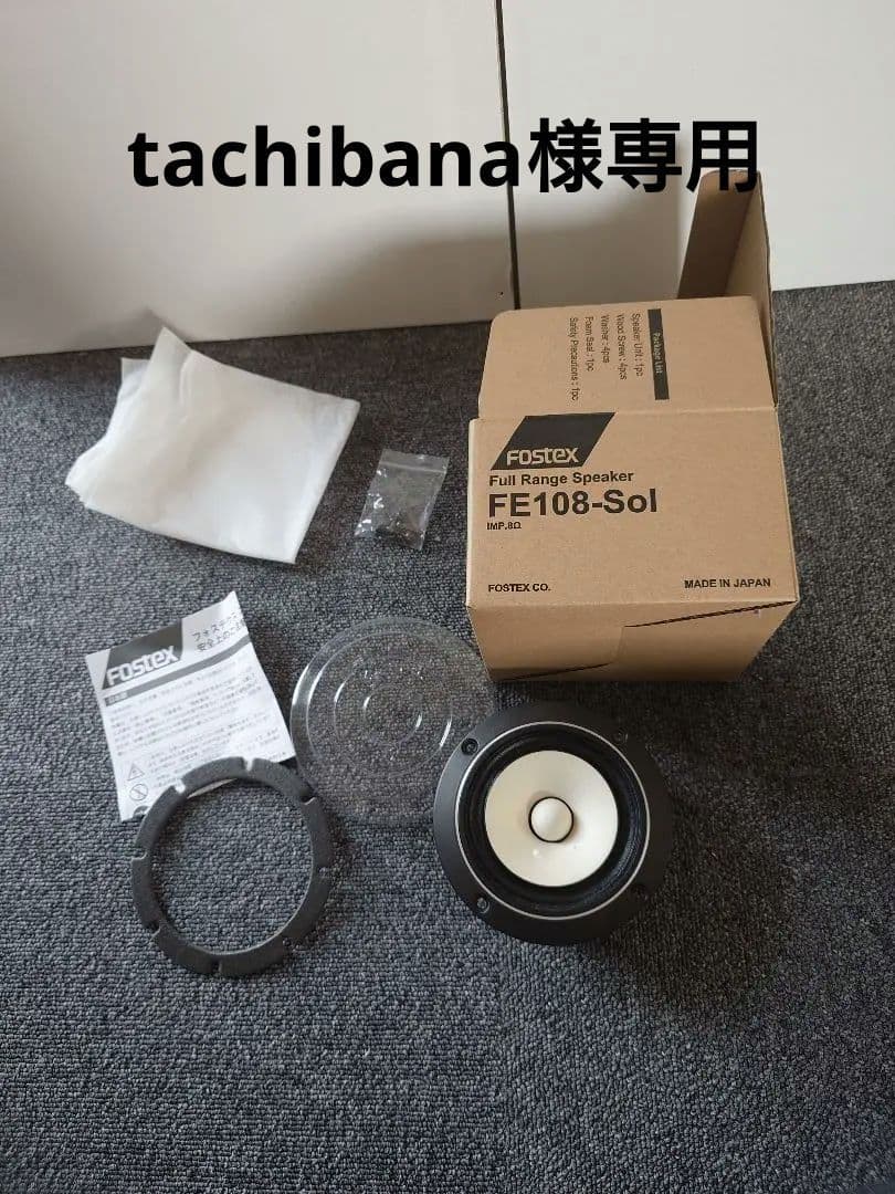 FOSTEX FE108-Sol フルレンジスピーカー　１つ　とターミナル