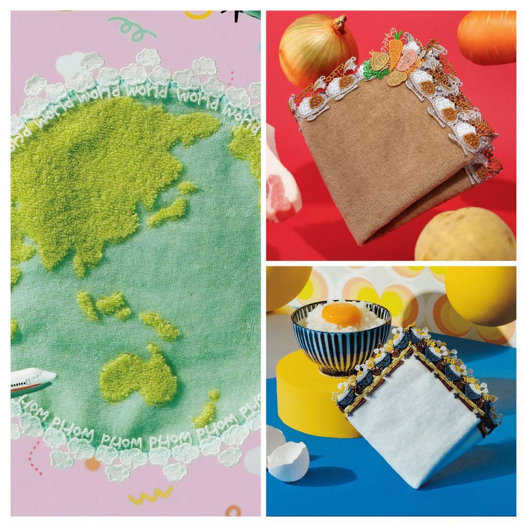 【ラッピング済・新品未使用】近沢レース タオルハンカチ 3点セット