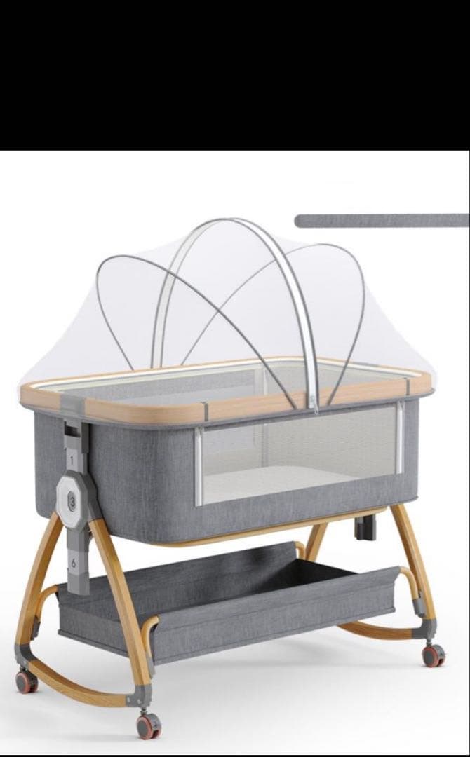 【美品】ベビーベッド 添い寝 持ち運び ゆりかご 蚊帳ベット インベット セット