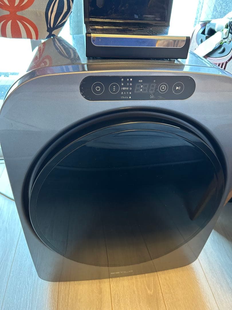 衣類乾燥機 グレー　ドラム式　電気乾燥機　ESTILO 3kg 一人暮らし