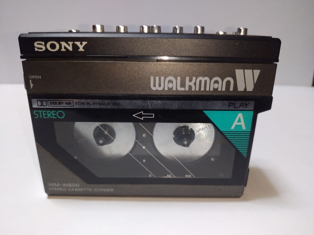 ダブルカセット ウォークマン WM-W800【録音再生 動作せず・ジャンク】