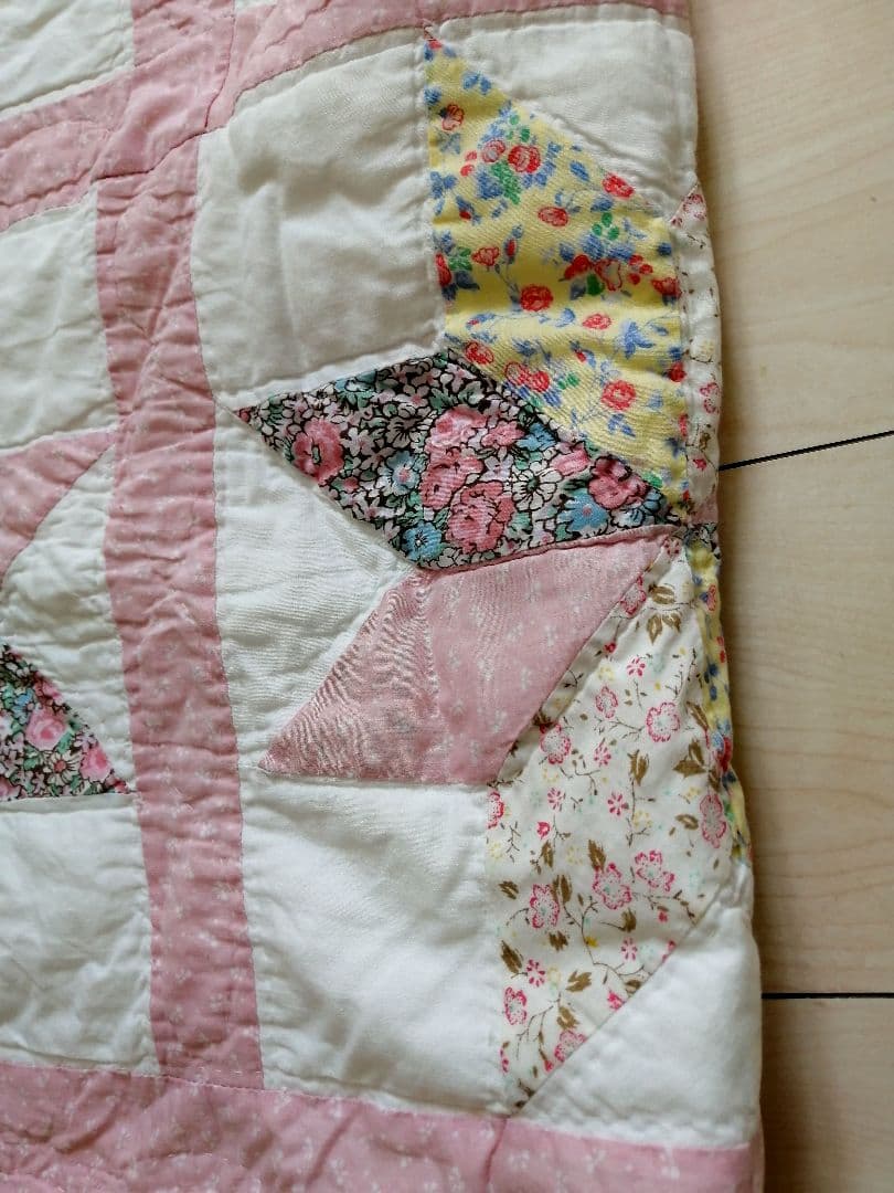 パッチワーク　ベッドカバー　マルチカバー