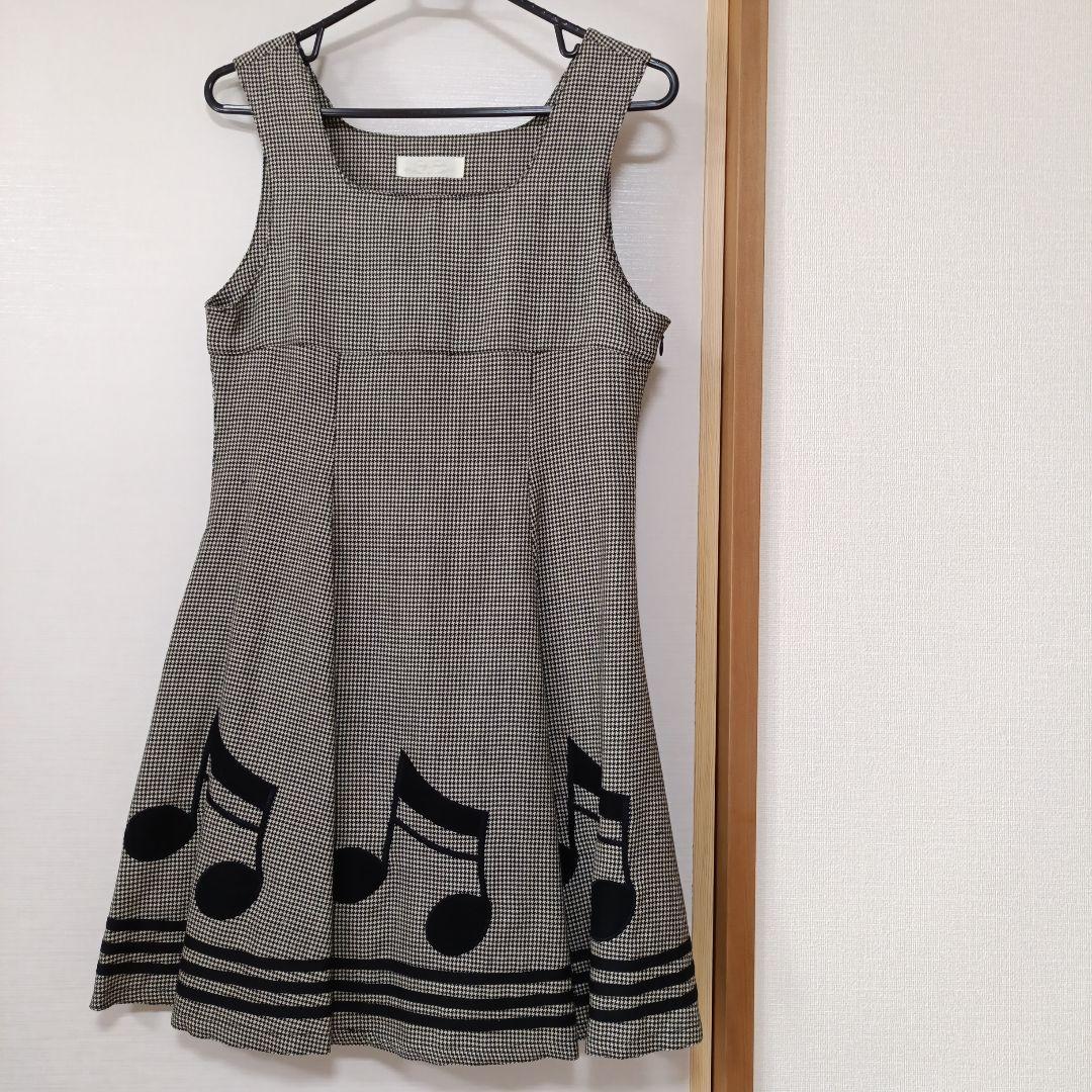 エミリーテンプル　音符柄ジャンパースカート　160㌢ エミ