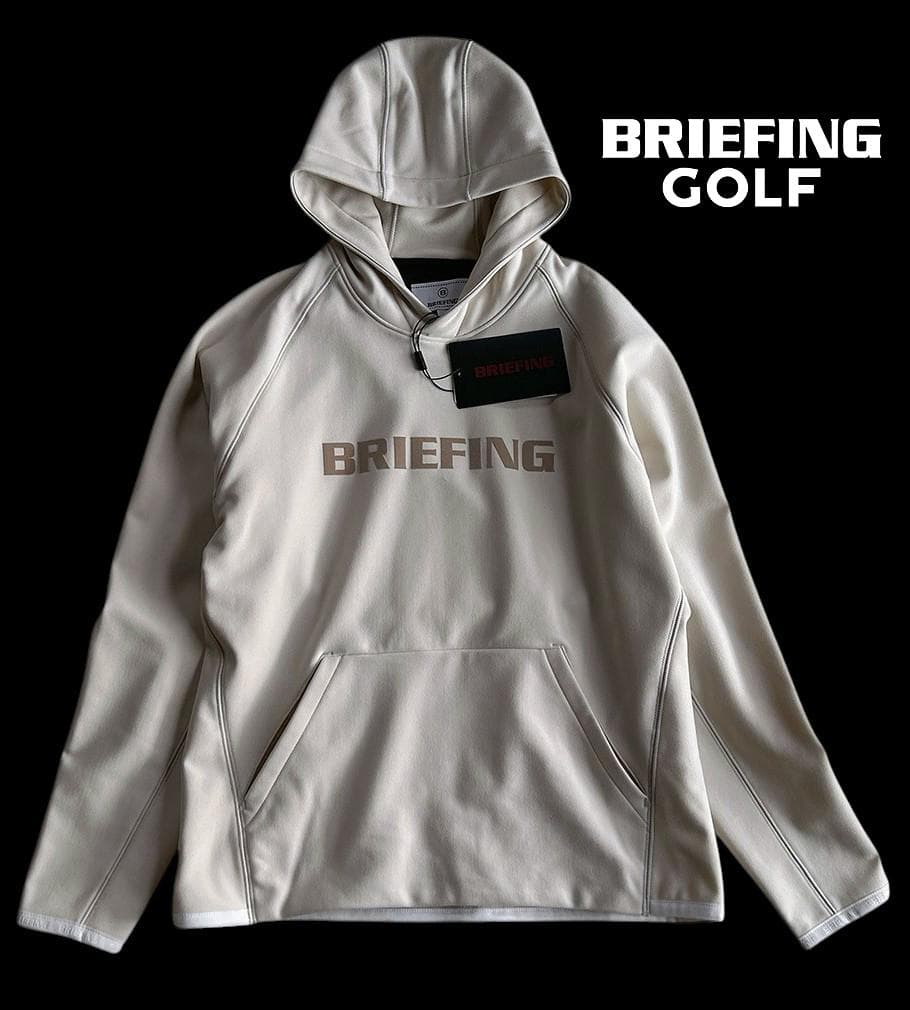 最終値下げ！新品タグ付 ブリーフィングゴルフ新作 現行 フロッキーロゴパーカー
