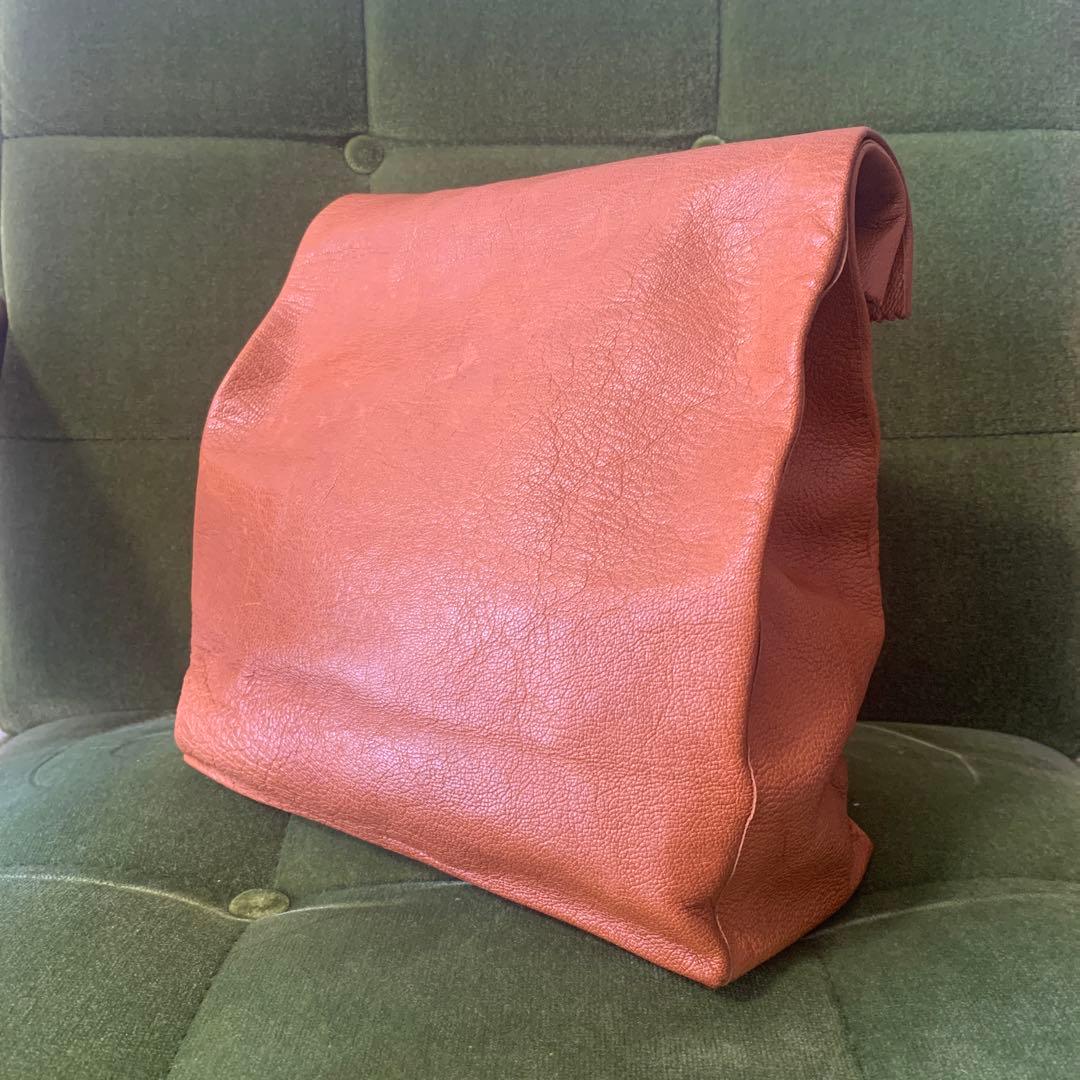 廃盤　MASTER&CO. マスターアンドコー レザークラッチバッグ 紙袋型