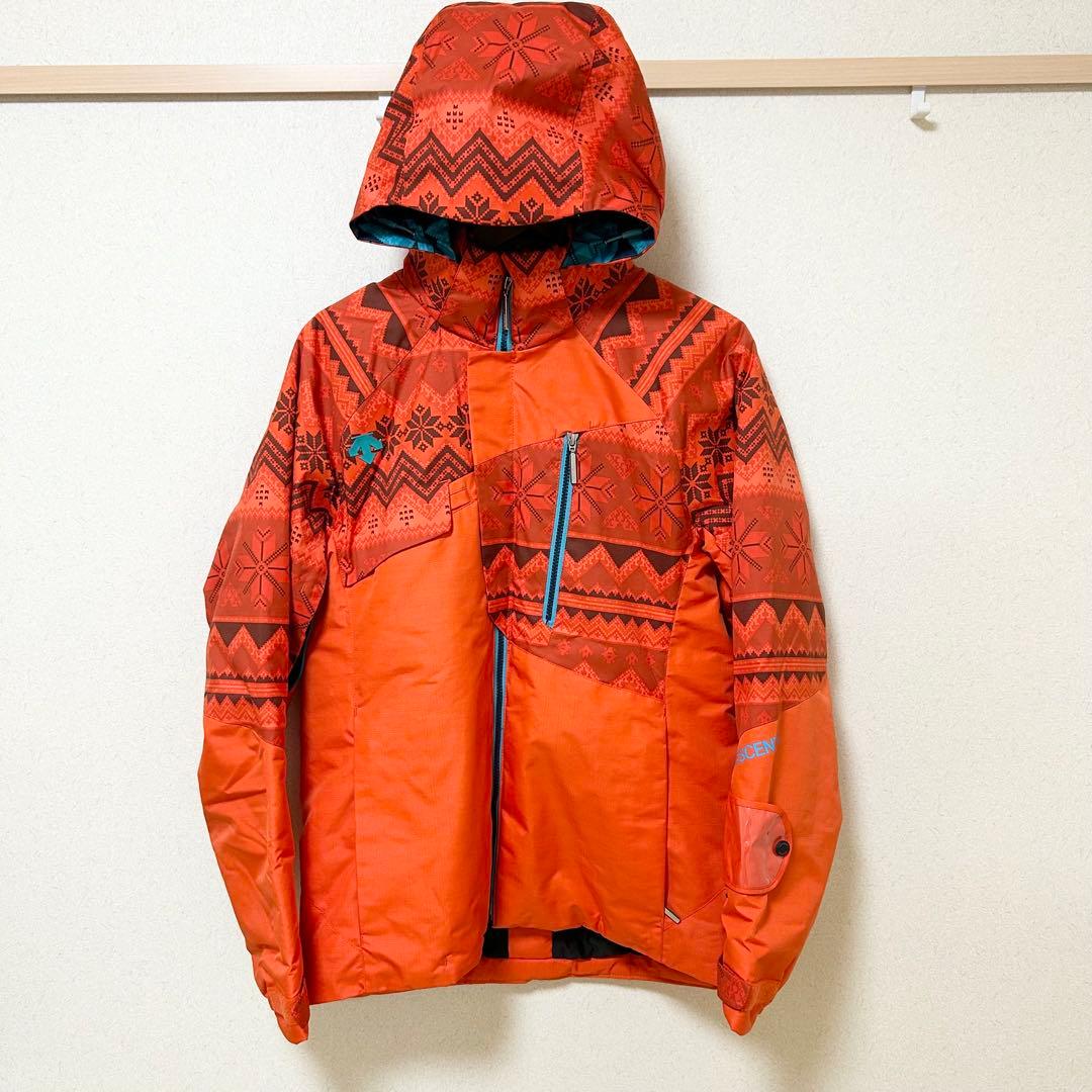 ✨激レア✨ 【DESCENTE】 デサント スキーウェア オレンジ×グレー 上下