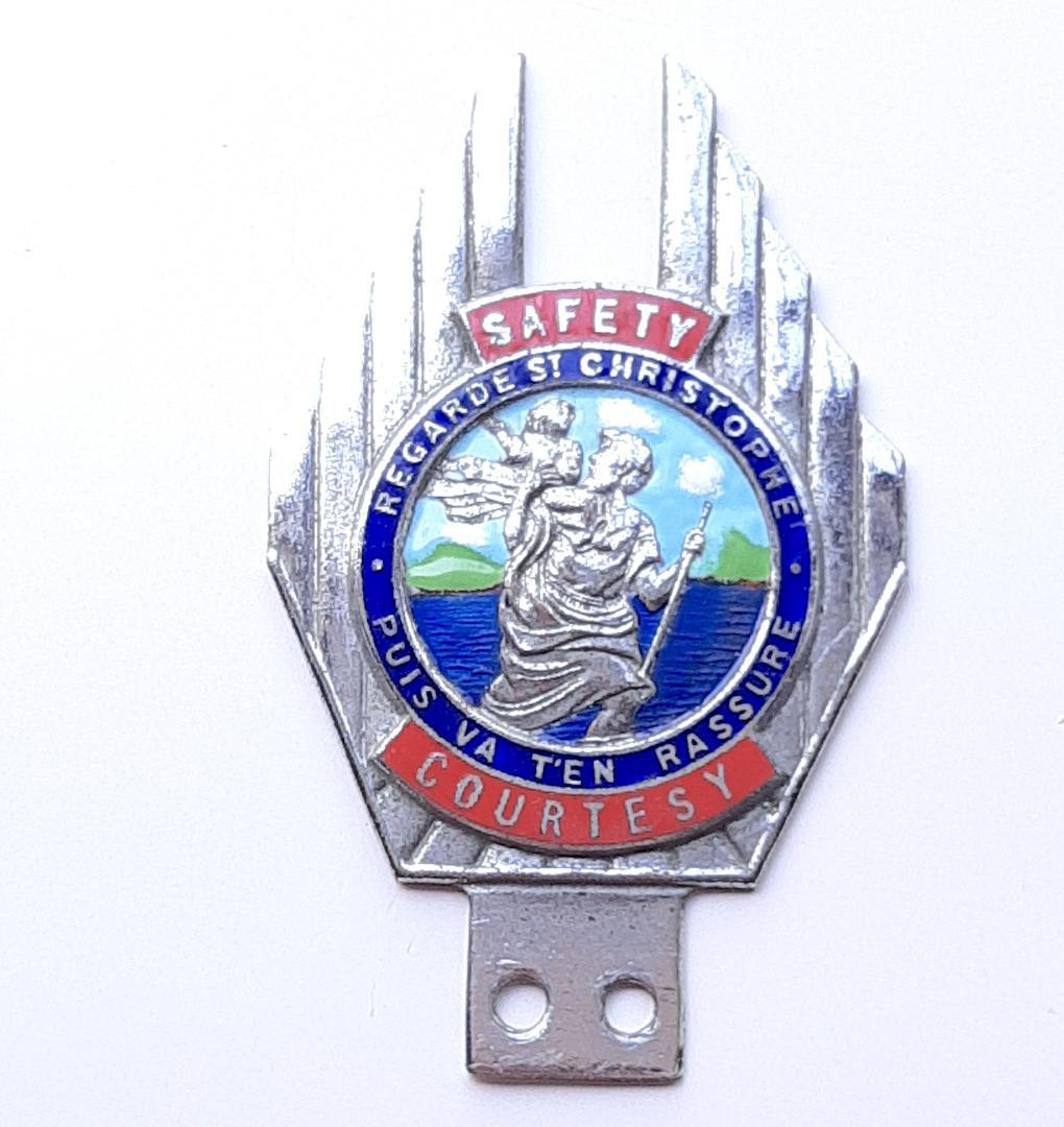 稀少/英国/セントクリストファー/バッジ/60年代/ベスパ/ランブレッタ/モッズ