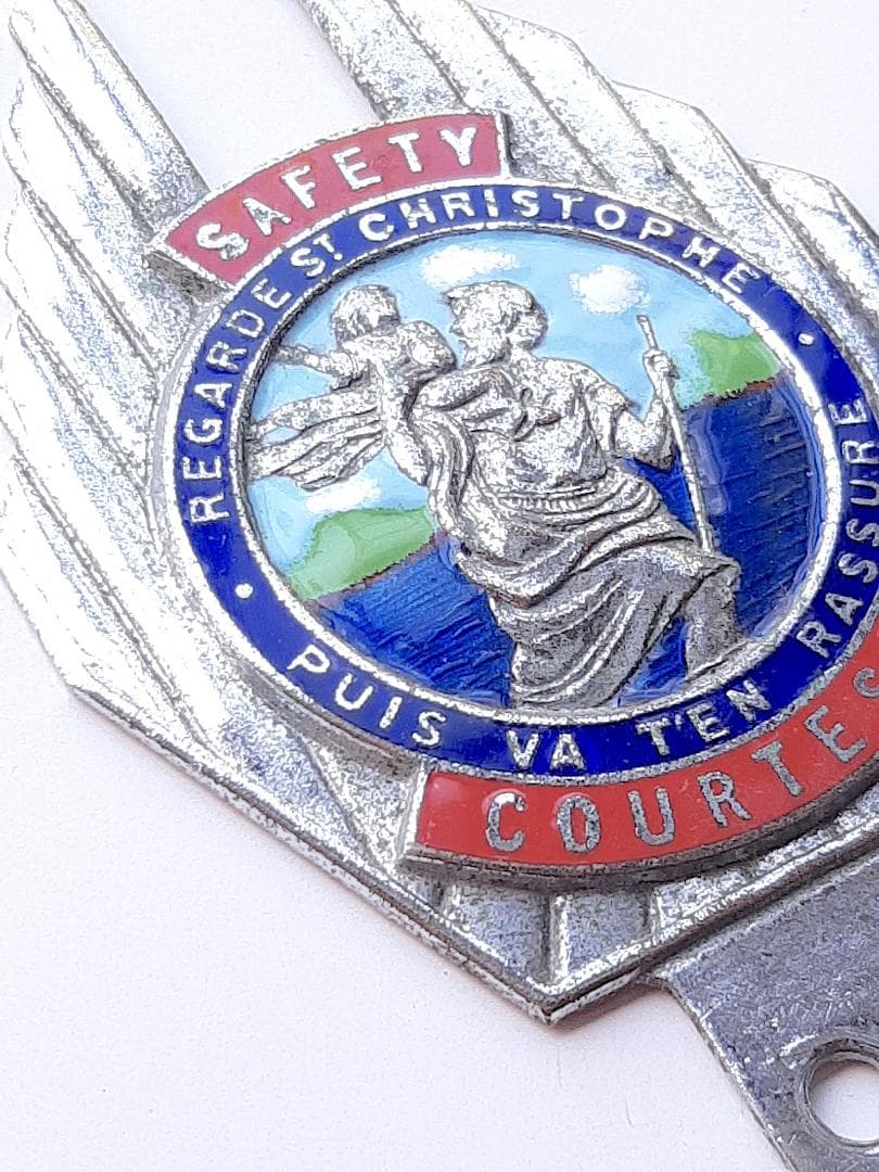 稀少/英国/セントクリストファー/バッジ/60年代/ベスパ/ランブレッタ/モッズ