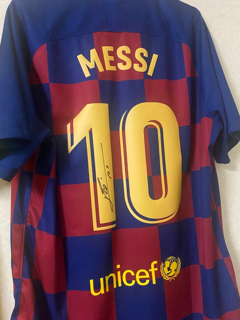 バルセロナ Icons リオネルメッシ直筆サイン入りユニフォーム 19/20