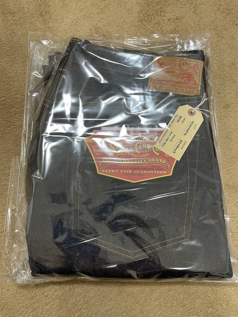 新品未使用　シュガーケーンSC41947A w36 赤耳　セルビッジ