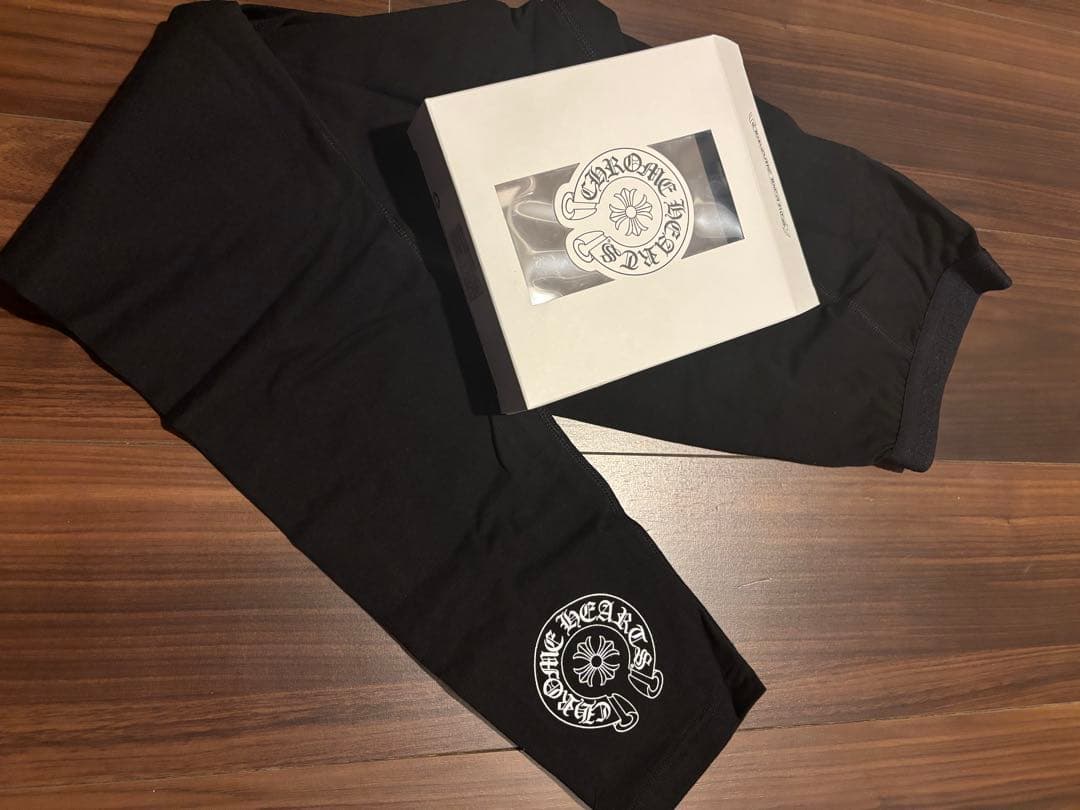 クロムハーツ　正規品　ブラック ロングジョンズ M レギンス　レディース可