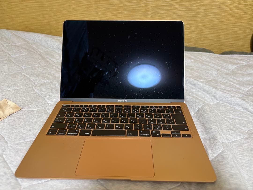 MacBookAirM1 2020画面割れ起動OK操作可8GB/256GB