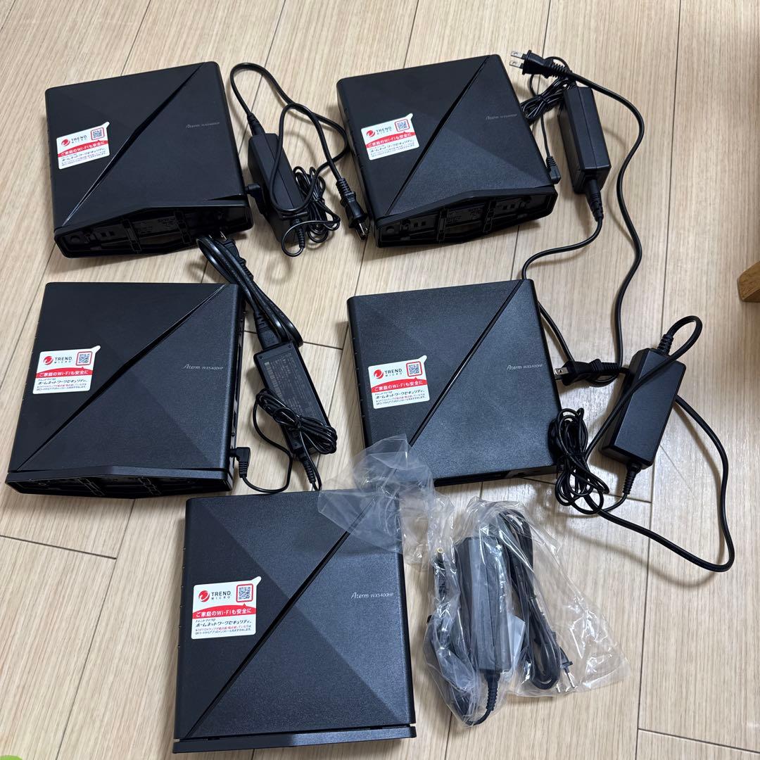 5台セット NEC Wi-Fi 6 ルーター PA-WX5400HP