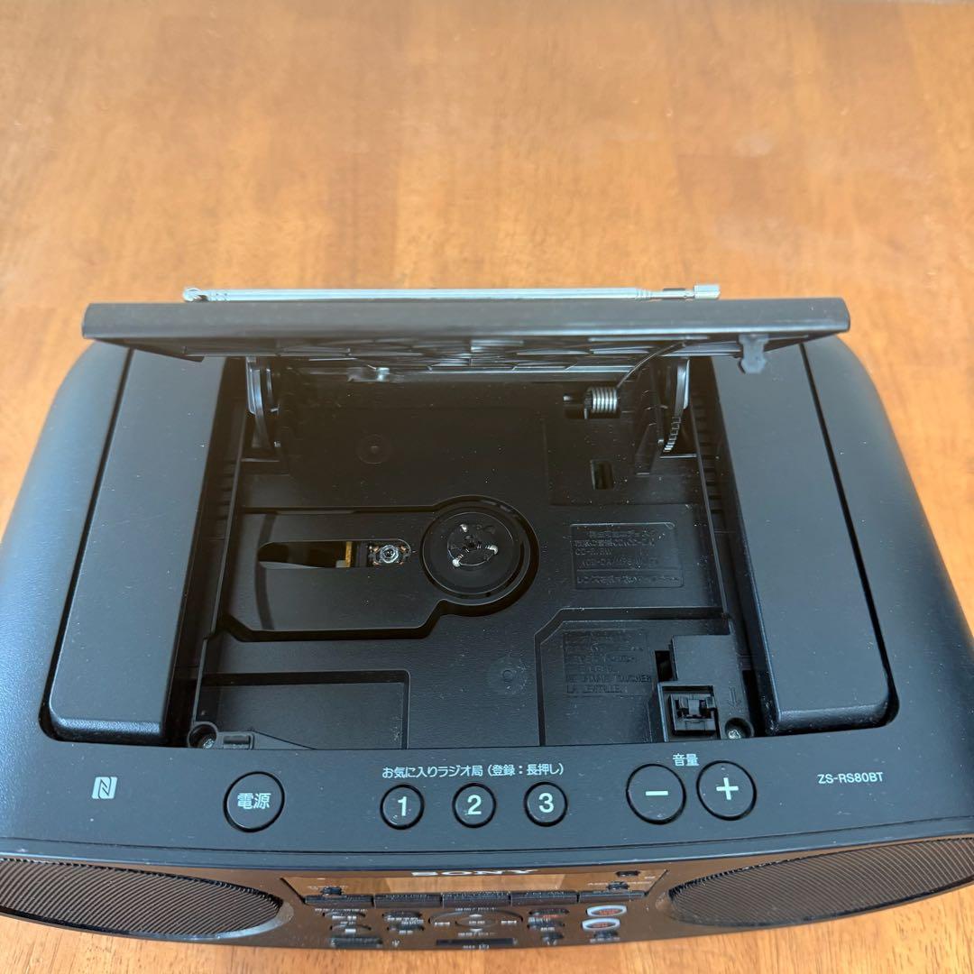 ● 美品 SONY ソニー CDラジカセ ZS-RS80BT ブラック