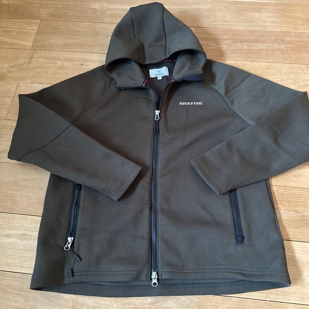 再出品　BRIEFING オリーブセットアップ　ウォーム3Dロゴ　美品