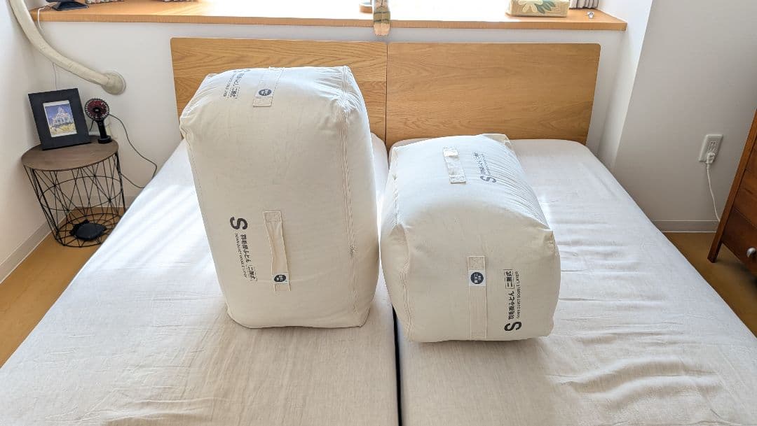 無印良品 防ダニ 羽毛掛けふとん・二層式/ シングル 150x210 1枚