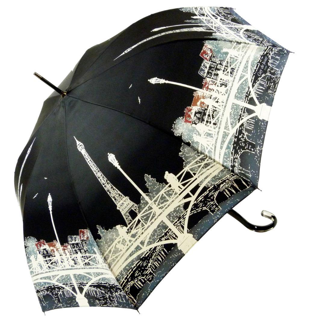 ☆新価格☆ Guy de Jean 長傘 雨/日傘兼用 PARIS（ノアール）