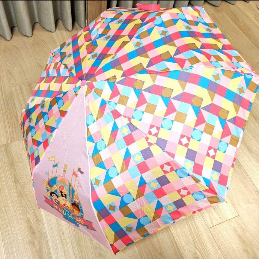 タグ付　パリディズニー　イッツアスモールワールド　かわいい折りたたみ傘