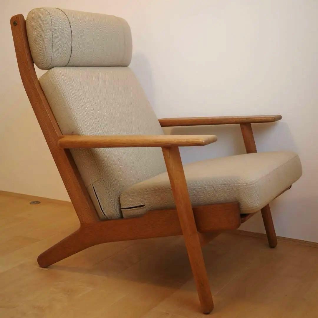 GE290A　ハイバックソファ　オーク材　Hans J.Wegner
