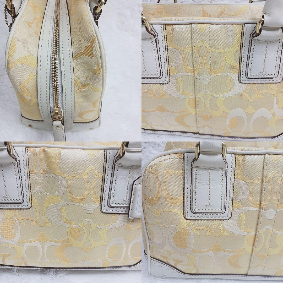 COACH ハンドバッグ ポーチ ケース3点セット シグネチャー イエロー