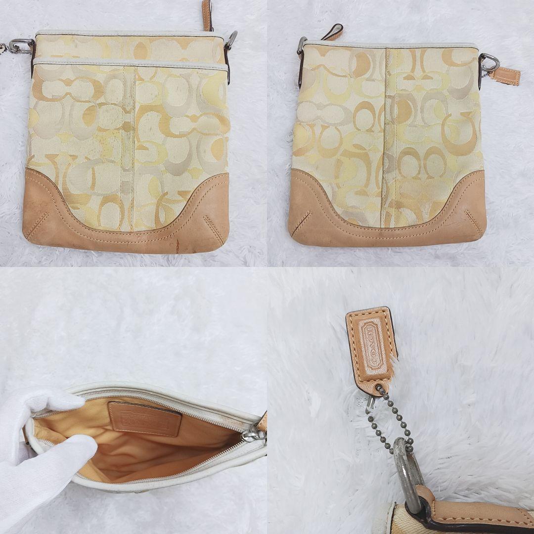 COACH ハンドバッグ ポーチ ケース3点セット シグネチャー イエロー