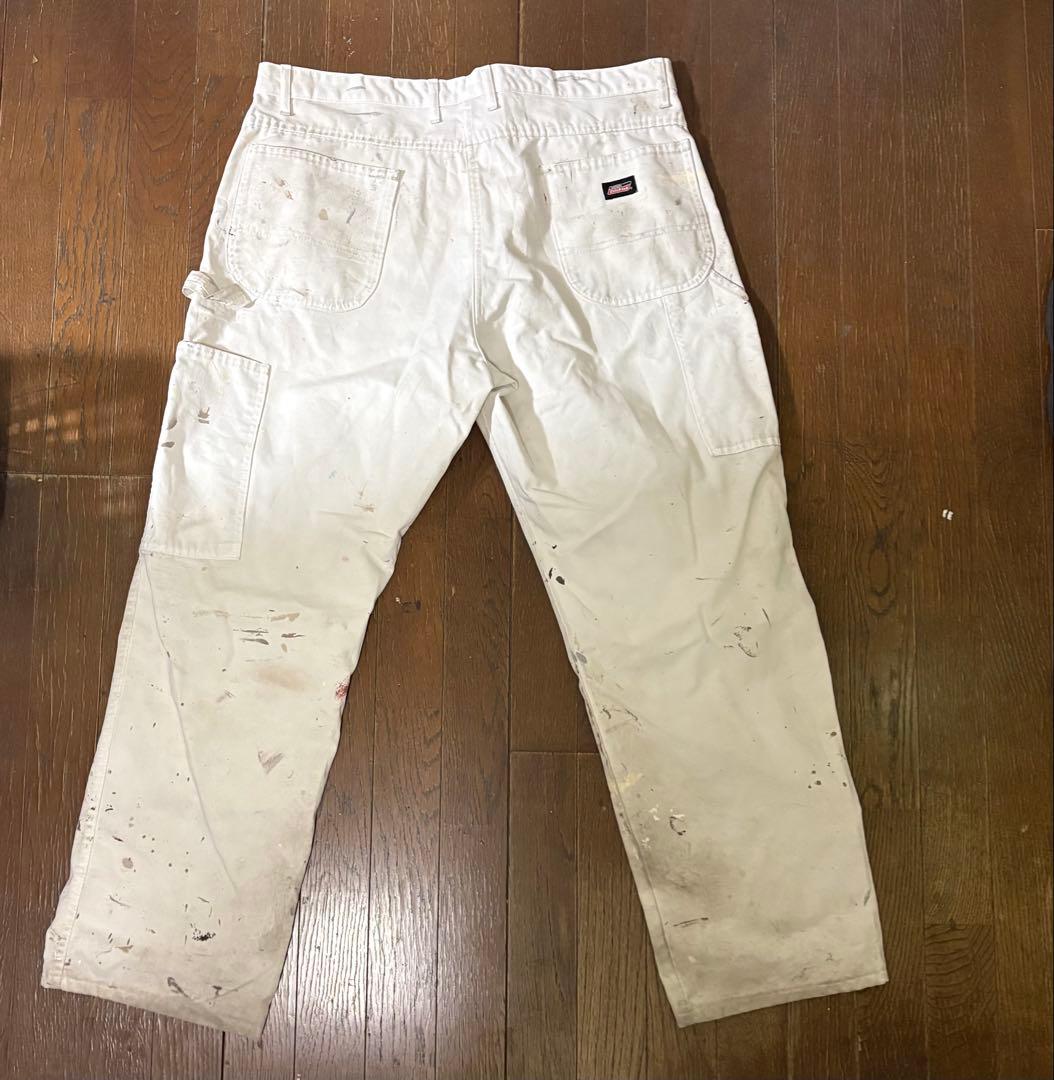 Dickies ホワイトペインターパンツ 00s ペイント