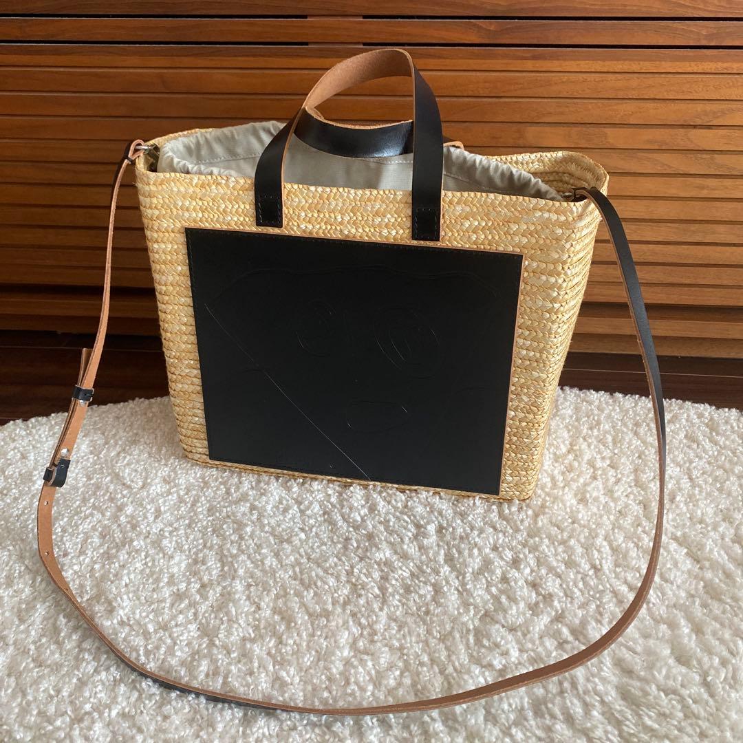 2025新作 プランシー PLAN C ストローバッグ カゴバッグ