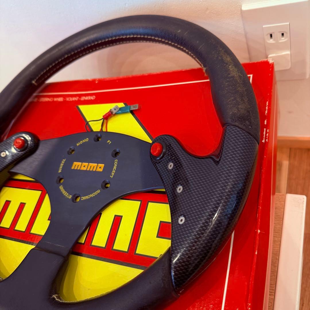 MOMO F1 concept 35cm ステアリング カーボン 希少 ハンドル