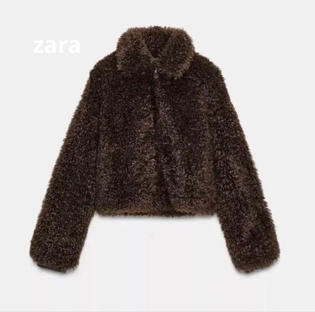 zara ロングボアドロップコート　完売品　s