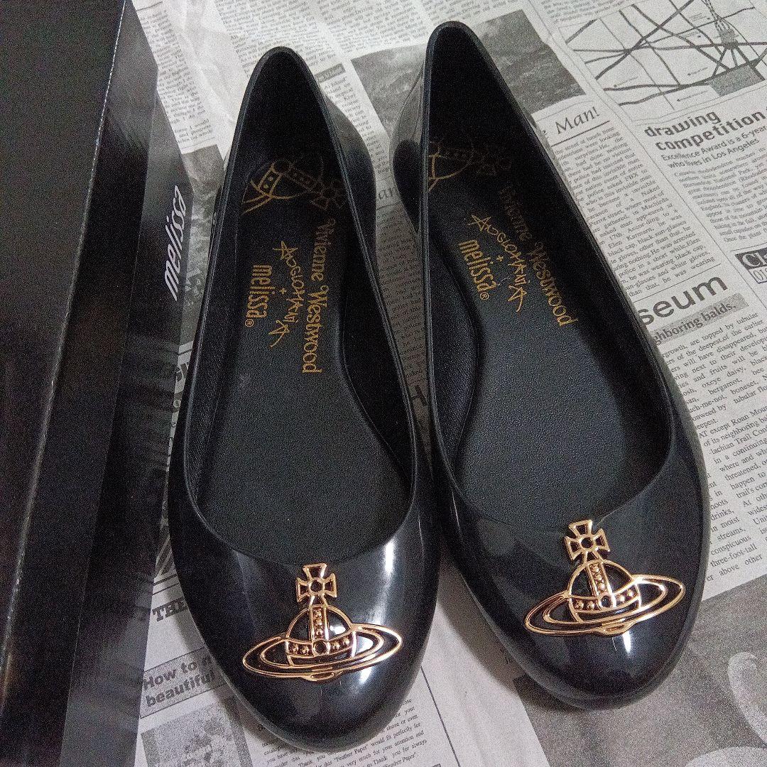 melissa×Vivienne Westwoodフラット・レインシューズ 25