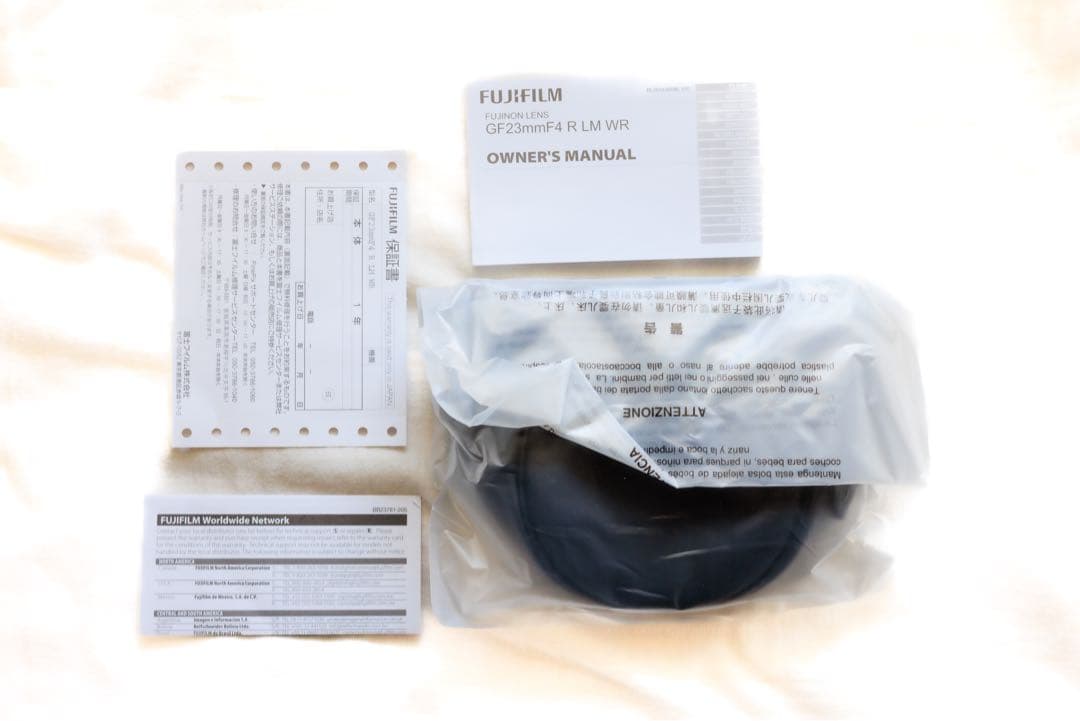 FUJIFILM GF23mm F4 R LM WR レンズ