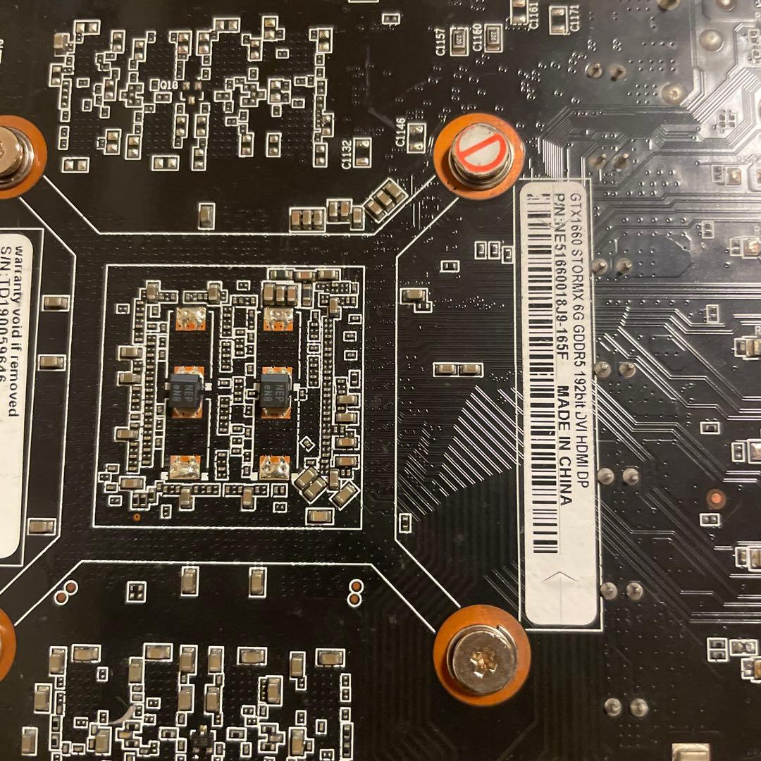 Palit GeForce GTX1660 6GB グラボ　動作確認済み