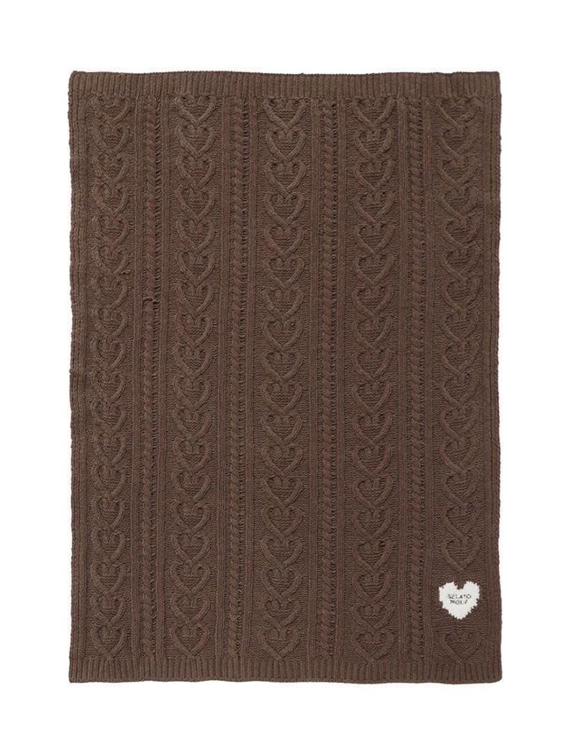 新品☆ジェラートピケ ハートアラン ブランケット 2025バレンタイン