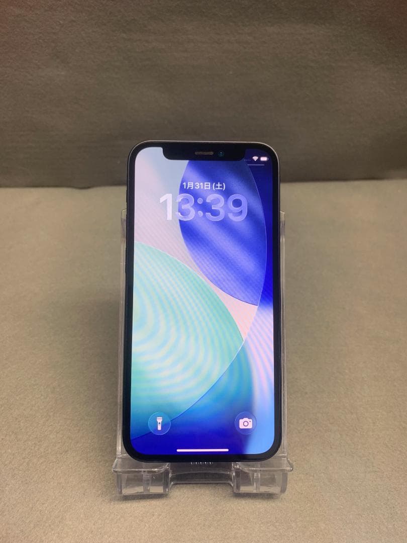 美品 国内版 SIMフリー iPhone12 mini 64GB ブラック色