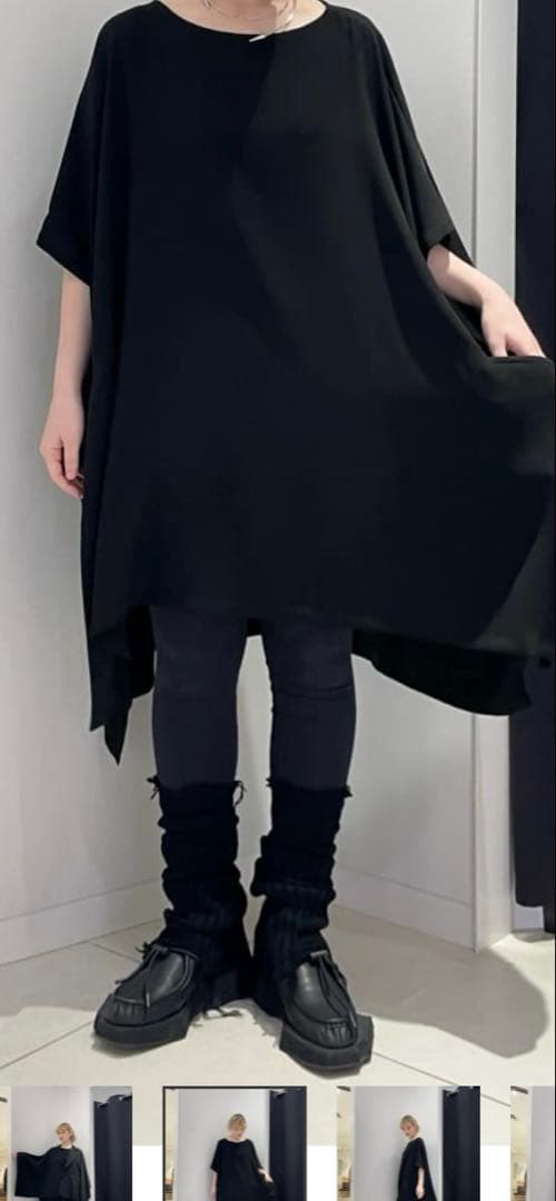 新品　リミフゥ　Double Satin Big Simple Dress